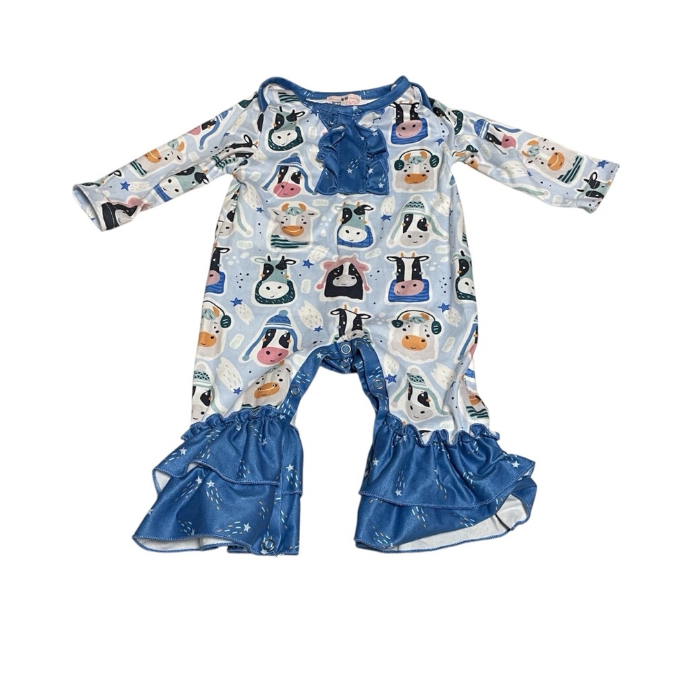 Pete + Lucy Cool Cows ROmper 3 - 6 months